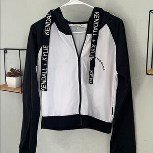 Kendall & Kylie Monochrome Zip-Up Jacket